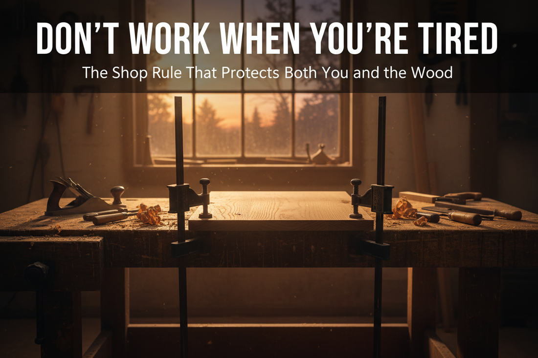 Don't Work When You're Tired: The Shop Rule That Protects Both You and the Wood