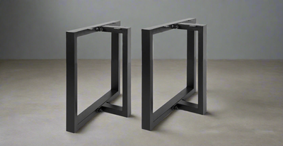 T-Shape Steel Table Legs 16" Heavy Duty Industrial Furniture